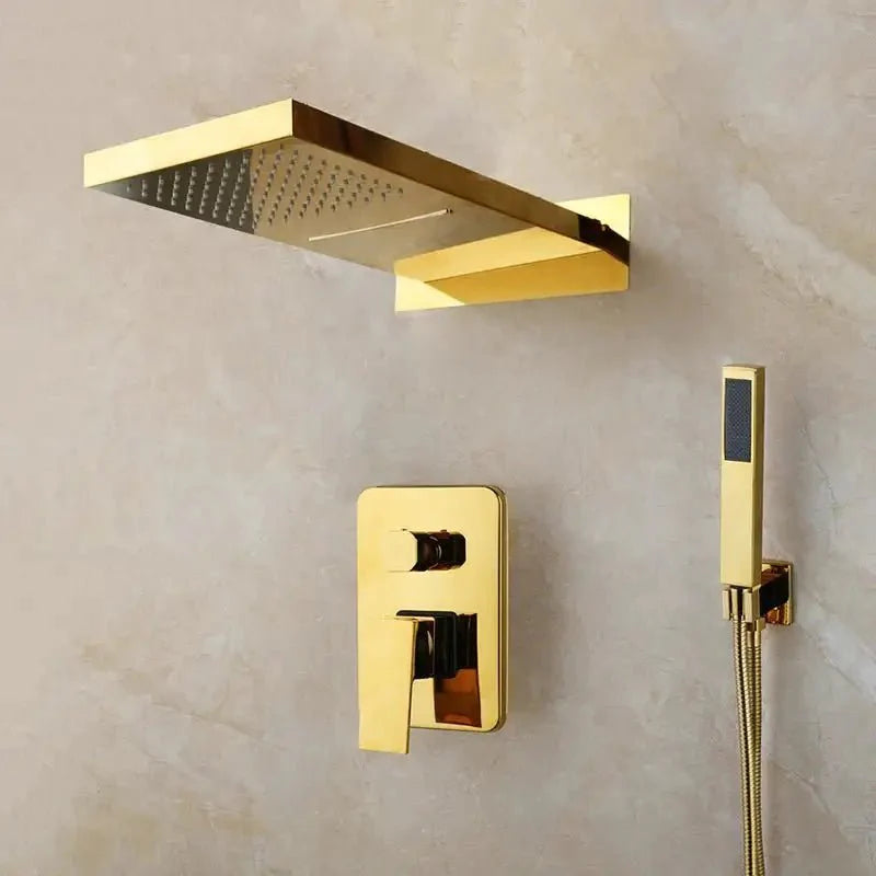 Colonne de douche avec jets massants et finition mate