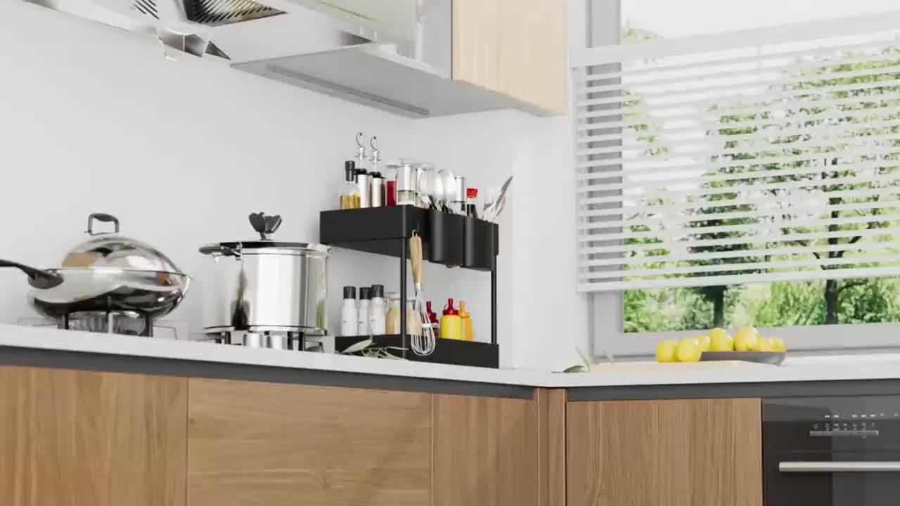 Bacs en plastique amovibles sur l'organisateur de rangement