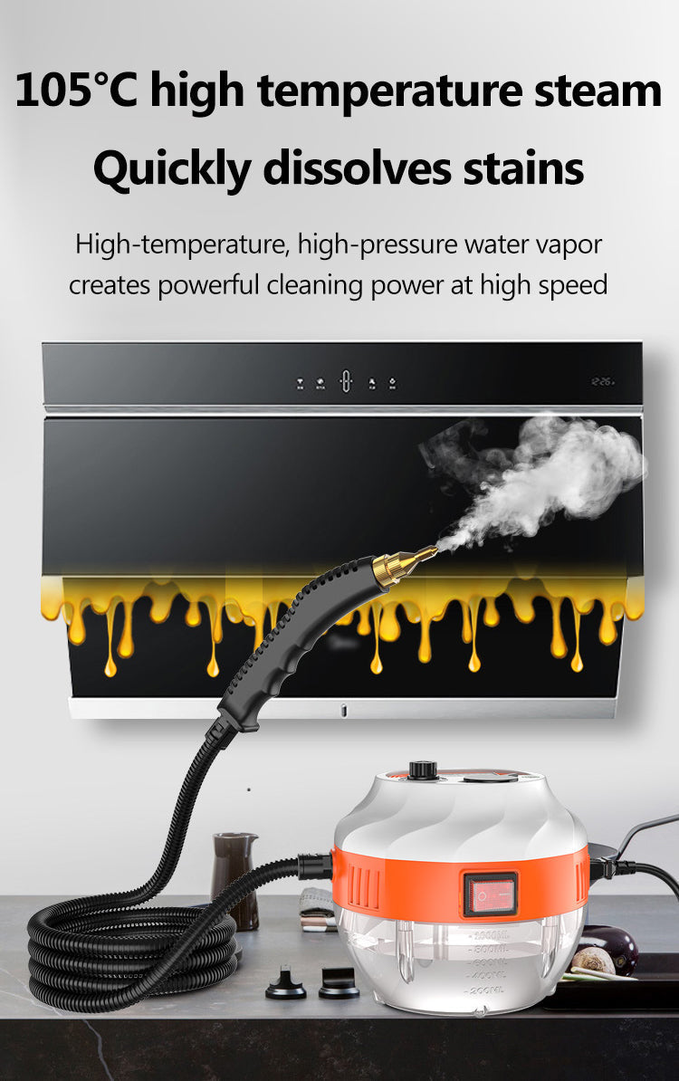 Nettoyeur vapeur haute température en train de nettoyer une tache