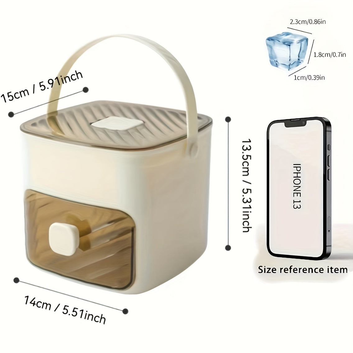 Machine à glace compacte sur un plan de travail moderne