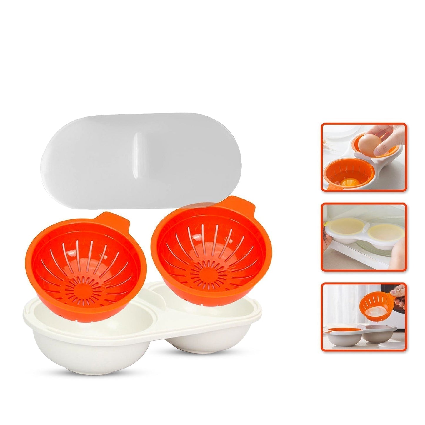 Accessoire de cuisine pour œufs, double compartiment