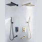 Système de douche encastrée avec finition or