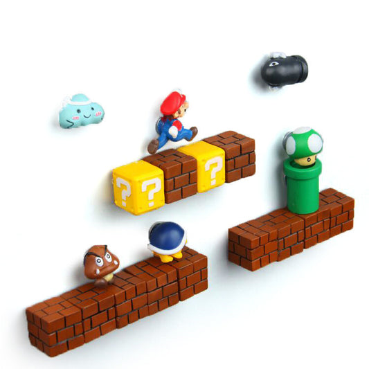 Ensemble de magnets Super Mario avec divers personnages
