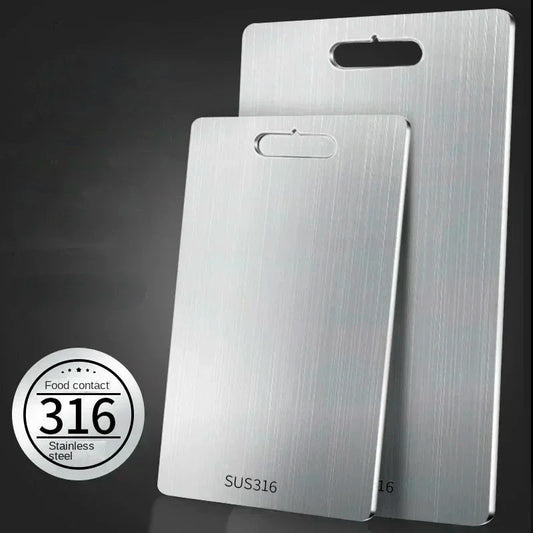 Planche à découper double face en utilisation