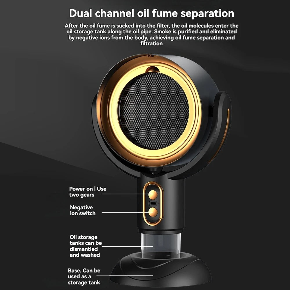 Purificateur en train de filtrer des particules en suspension