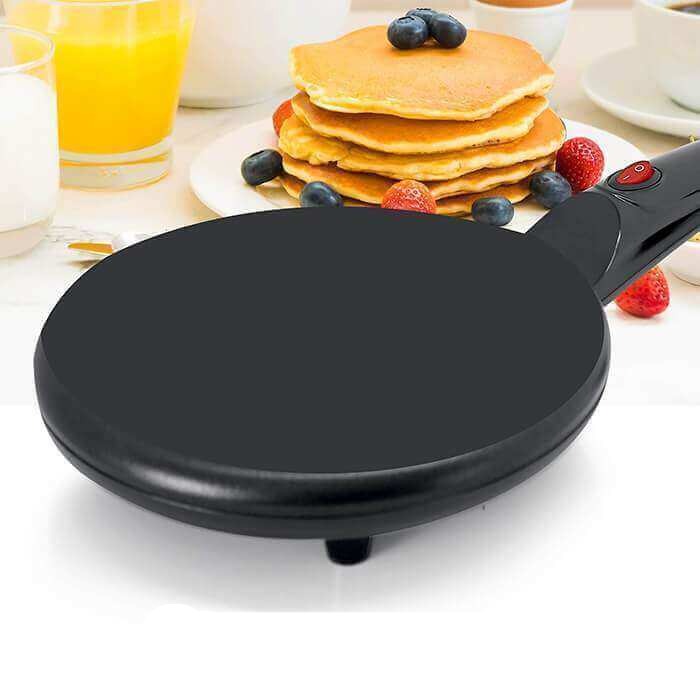 Zoom sur la poignée longue et pratique de la crêpière