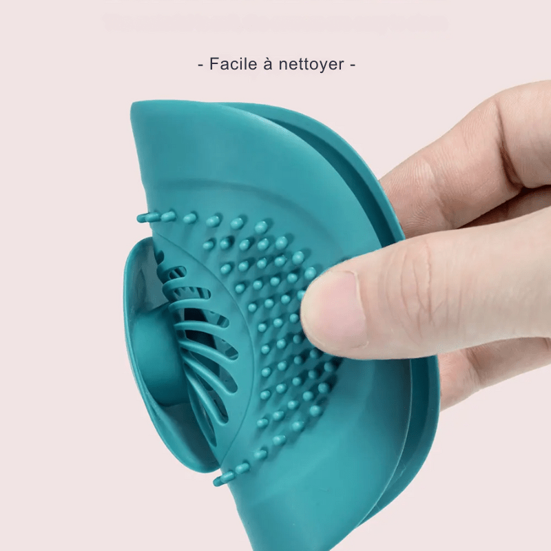 Comparaison avant et après installation du filtre à cheveux