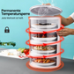 Boîte de stockage alimentaire empilable vue de face