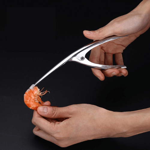 Outil de décorticage en acier inoxydable, vue latérale