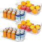 Boîtes de rangement pour boissons et fruits, vue de face