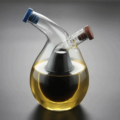 Distributeur d'huile et vinaigre, design élégant en verre