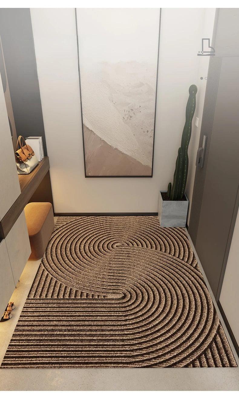 Vue latérale du tapis vert, montrant sa robustesse