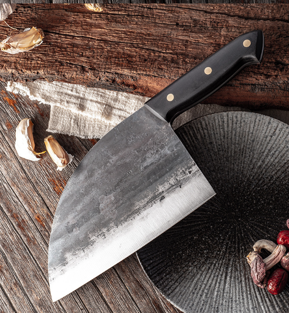 Couteau de chef en acier carbone forgé à la main