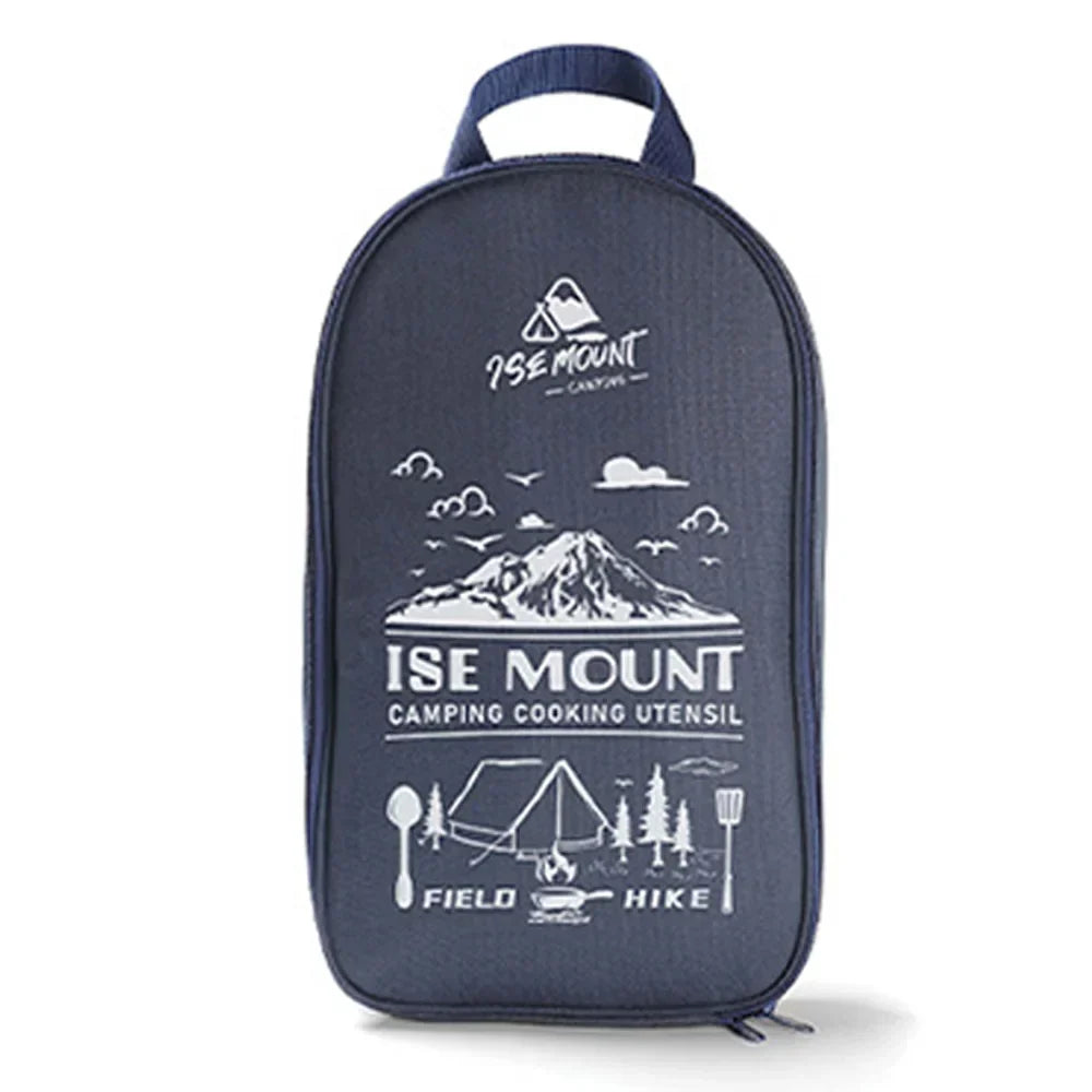 Sac de transport noir pour ustensiles de camping