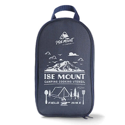 Sac de transport noir pour ustensiles de camping