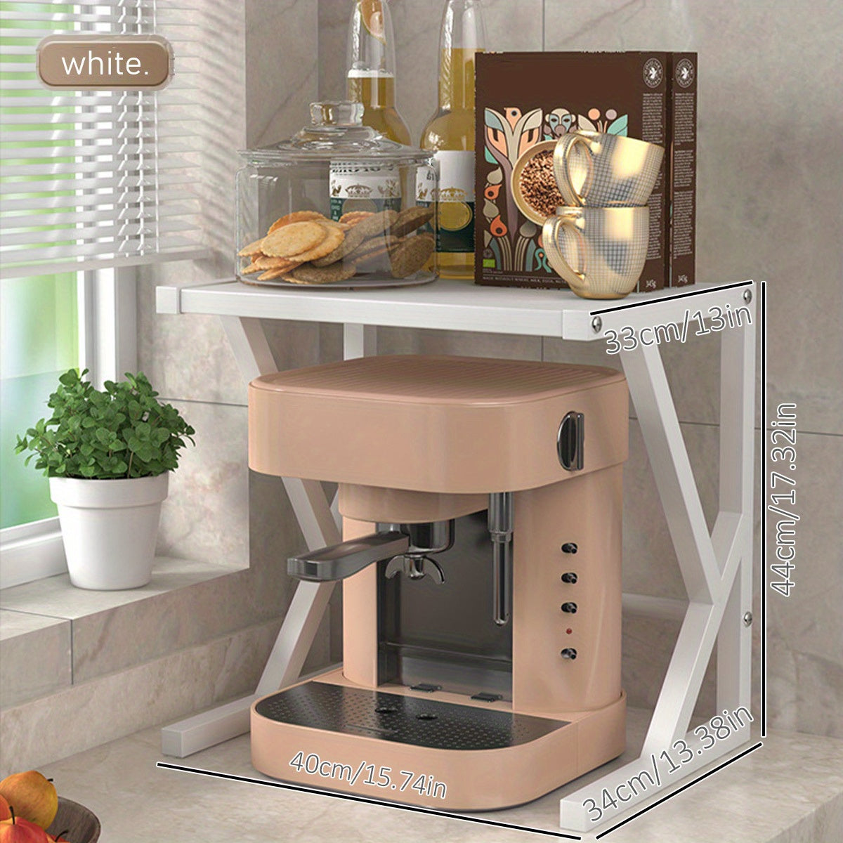 Machine à café crème avec accessoires vue de côté