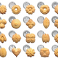 Ensemble de découpoirs à biscuits vu de face
