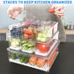 Boîtes de rangement transparentes pour aliments dans le réfrigérateur