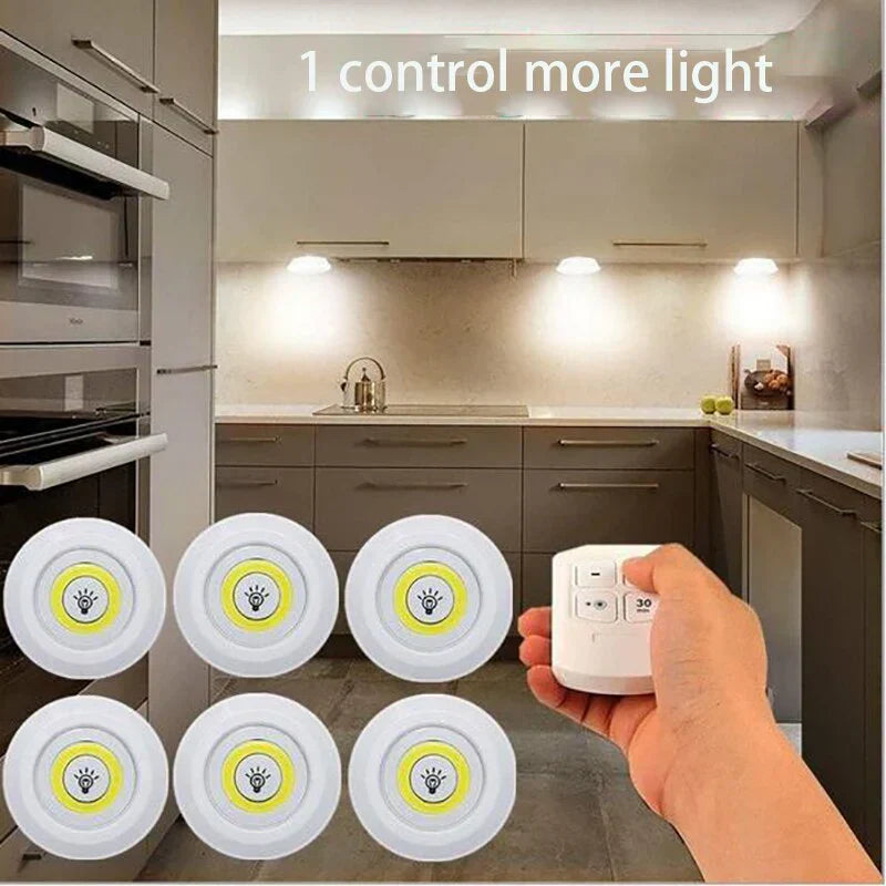 Éclairage LED sous meuble dimmable avec télécommande