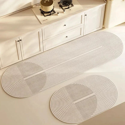 Vue rapprochée du tapis absorbant et résistant