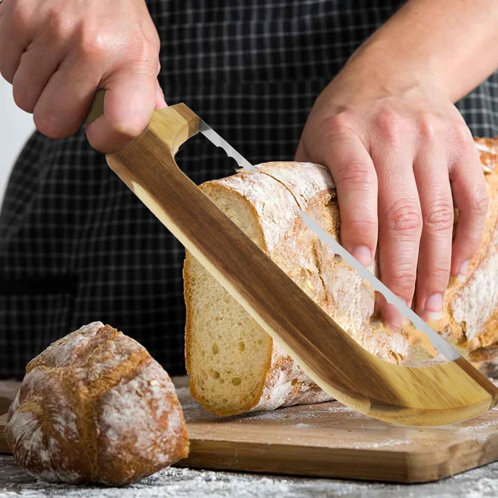 Vue d'ensemble du coupe-pain sur une table de cuisine