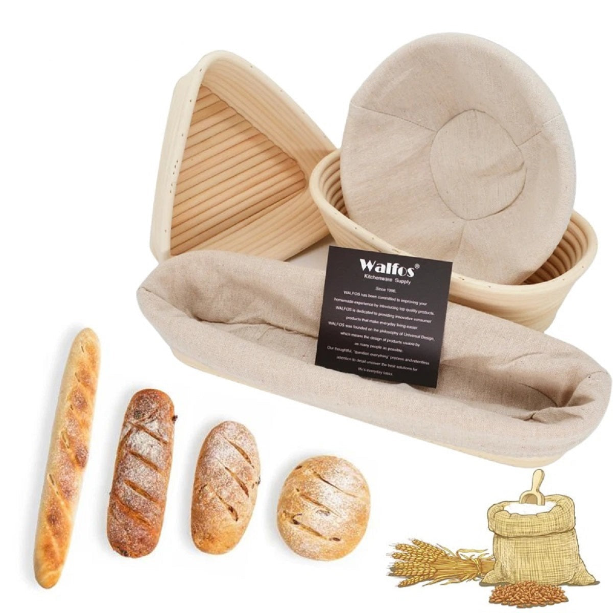 Pâte à pain en train de lever dans le panier