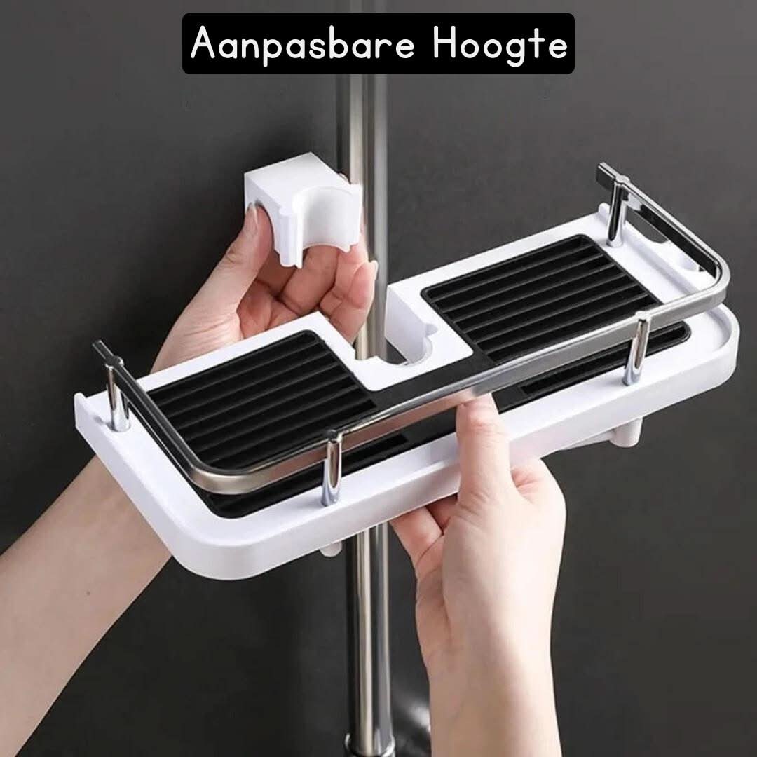 Étagère en escalier sans perçage avec objets décoratifs