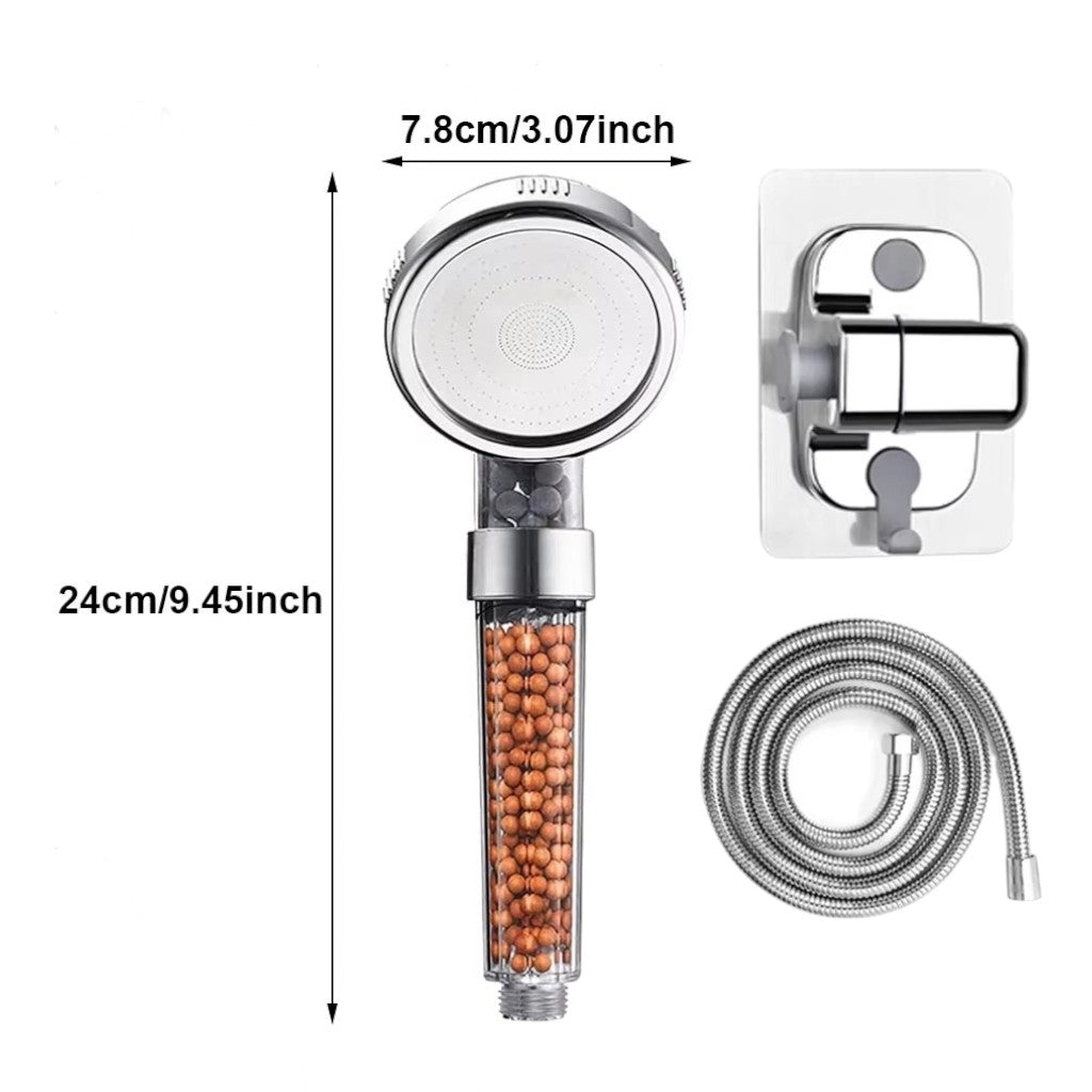 Pommeau de douche en ABS avec buses en silicone