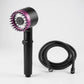 Pommeau de douche avec trois modes de jet visibles