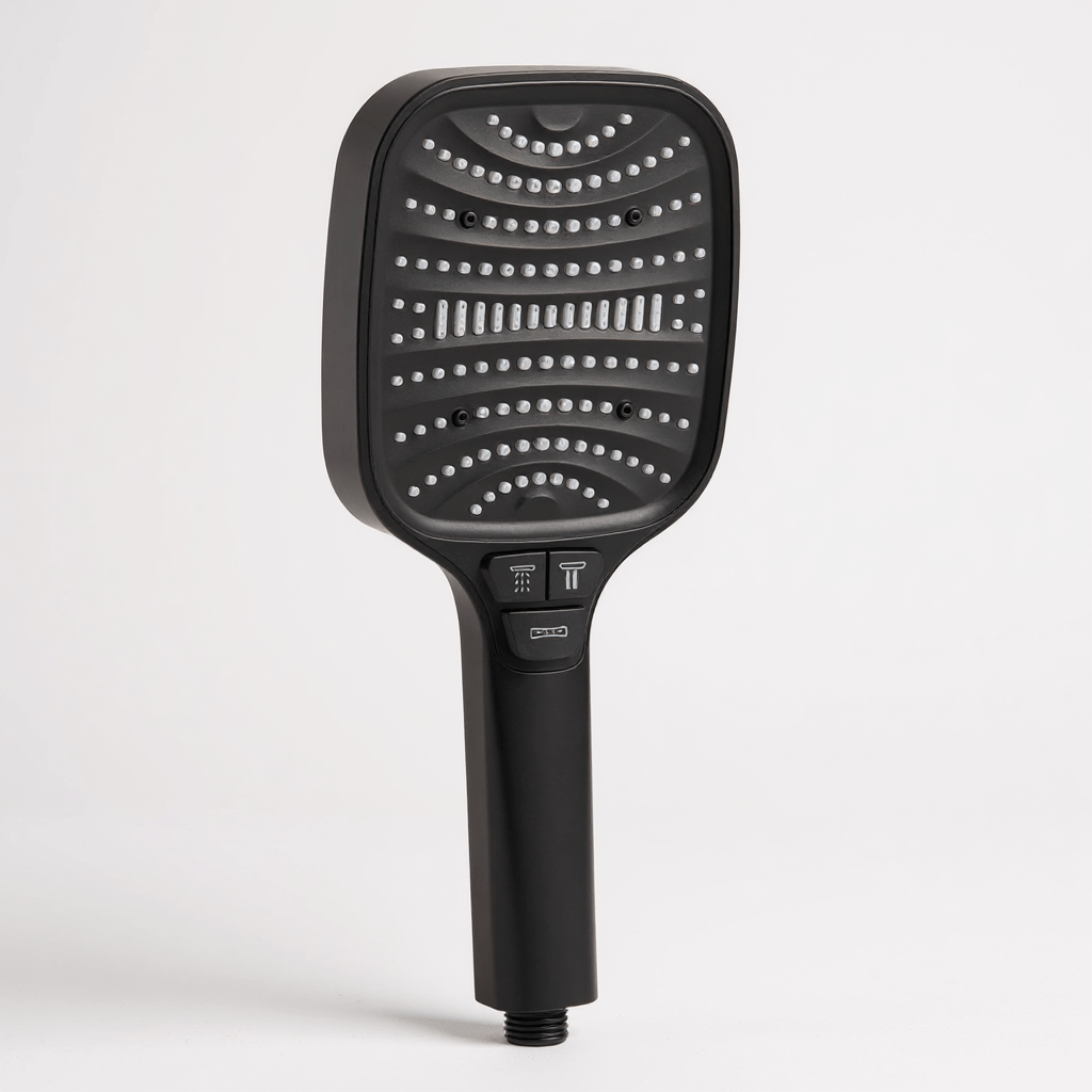 Pommeau de douche avec buses en silicone anti-calcaire
