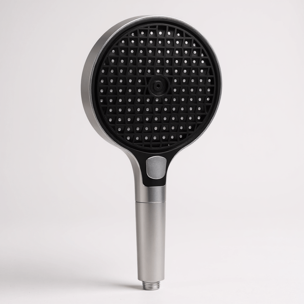 Pommeau de douche avec grand panneau et filtre intégré