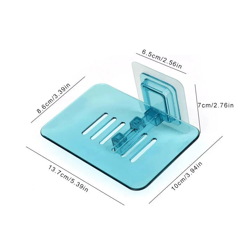 Porte-savon avec savon, évitant les résidus sur le lavabo