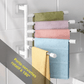 Porte-serviette avec serviettes suspendues, design moderne