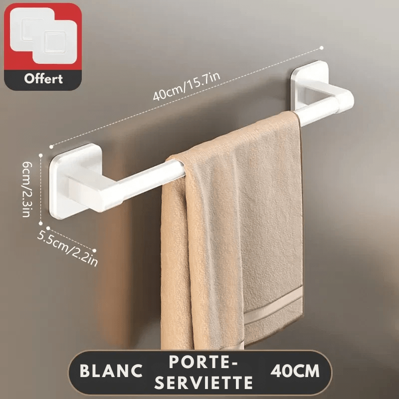 Porte-serviettes avec espace suffisant pour plusieurs serviettes