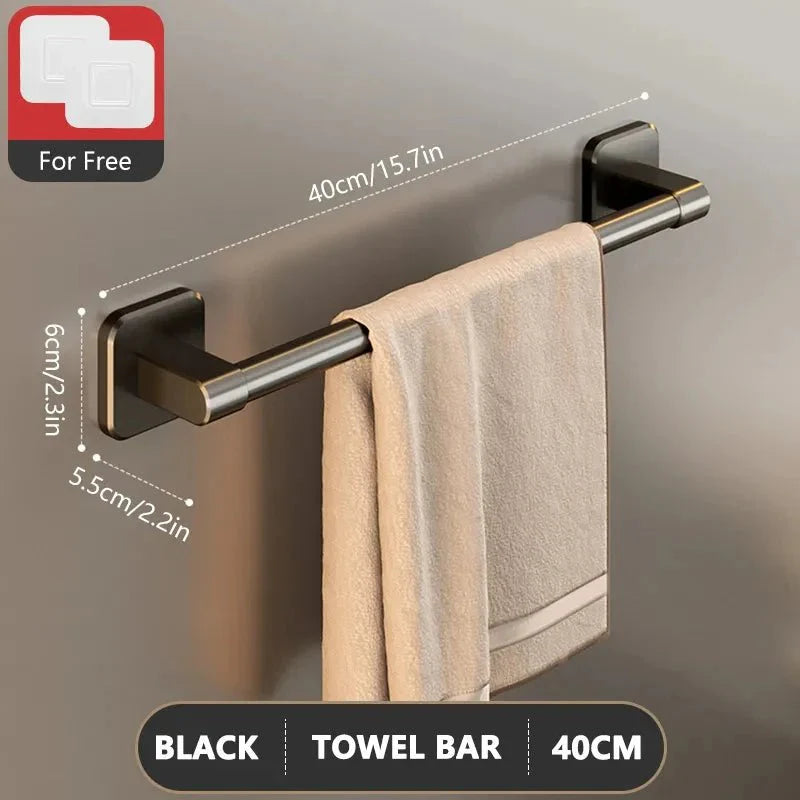 Installation facile du porte-serviettes sans outils ni perçage