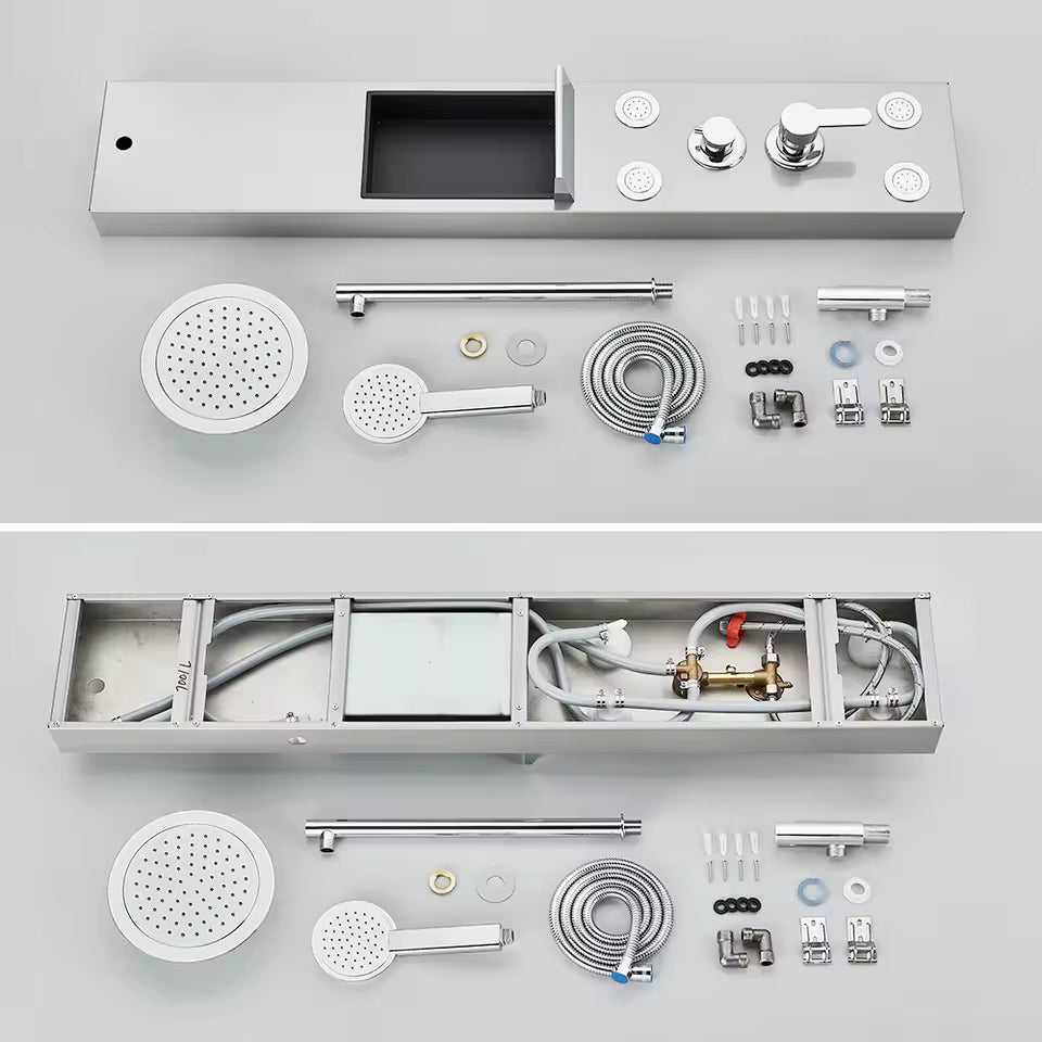 Vue d'ensemble de la colonne de douche verticale