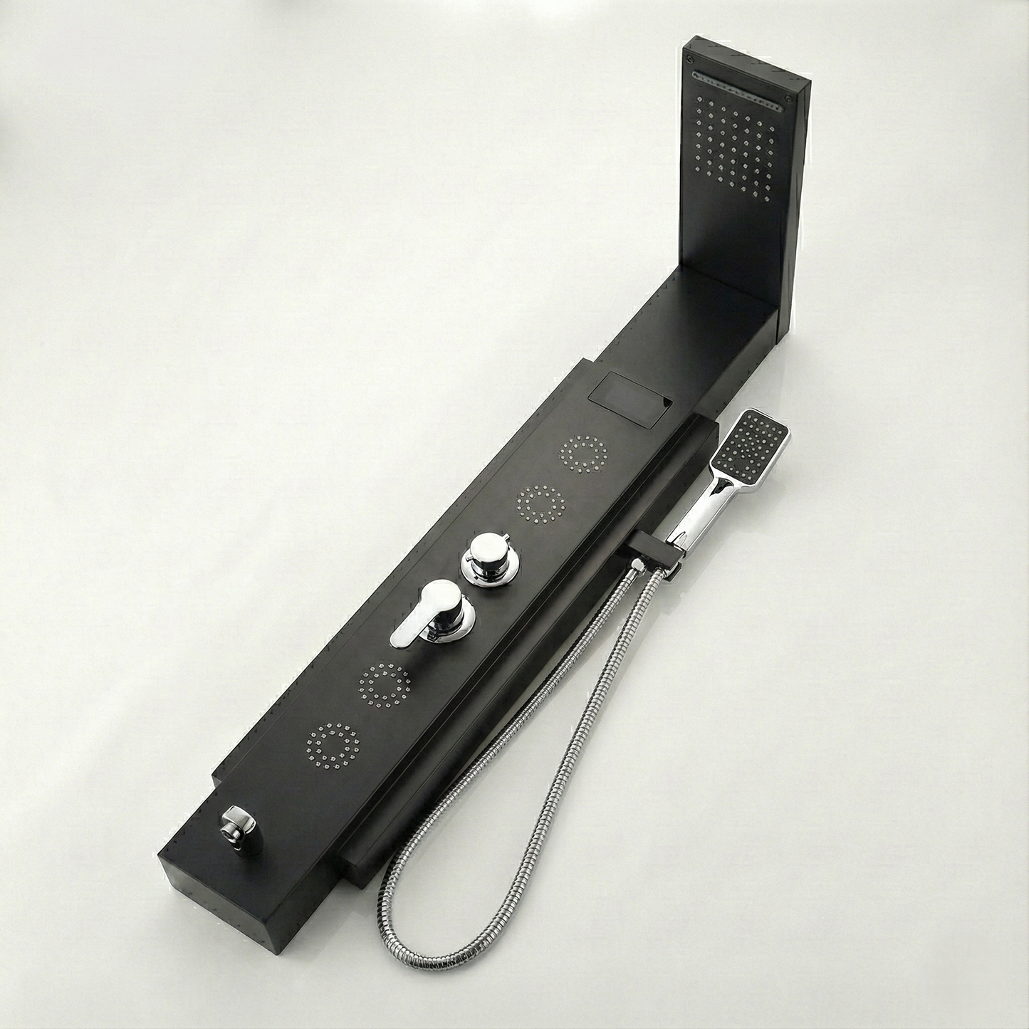 Vue d'ensemble de la colonne avec finition titane noir élégante