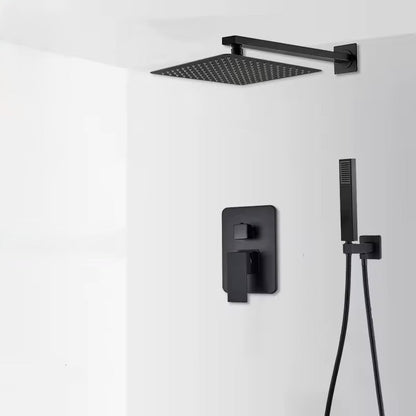 Ensemble de douche encastré avec design géométrique