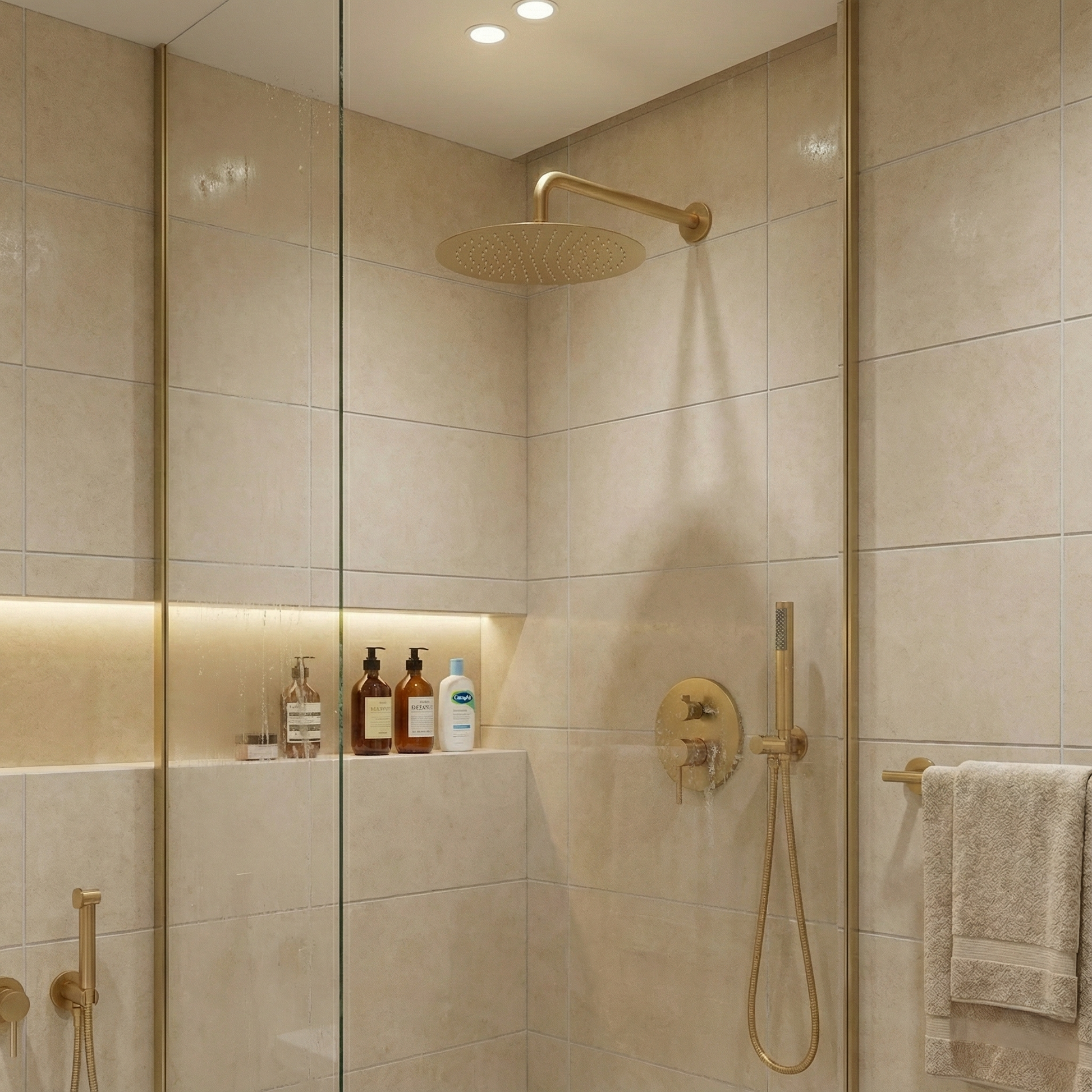 Vue d'ensemble du système de douche encastrable
