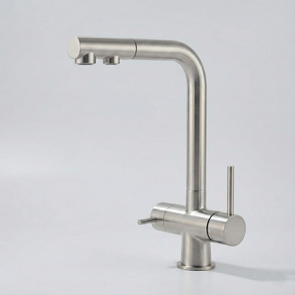 Vue de dessus du socle de fixation du robinet