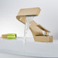 Vue en perspective du robinet, soulignant son design contemporain