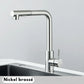 Robinet flexible en nickel brossé avec design moderne
