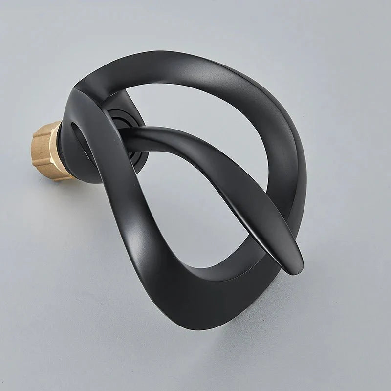 Détail de la poignée ergonomique du robinet cascade