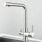 Robinet en nickel brossé, combinant robustesse et design contemporain