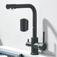 Robinet noir avec motifs de pois, combinant style et fonctionnalité