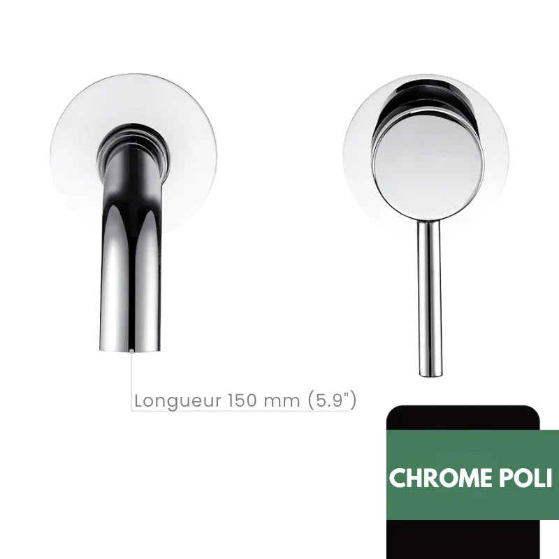 Robinet Lavabo Encastrable robinet encastrable lavabo chrome finitions visibles