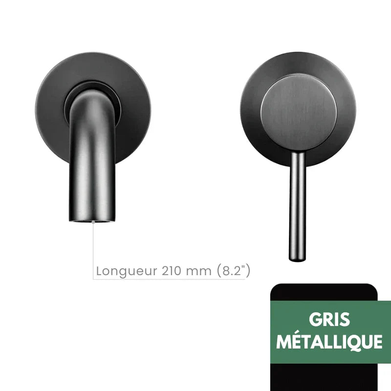Robinet Lavabo Encastrable robinet encastrable lavabo gris vue rapprochée