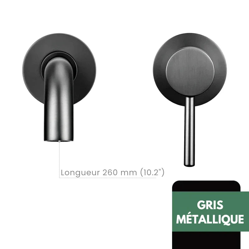Robinet Lavabo Encastrable robinet encastrable lavabo gris finitions visibles