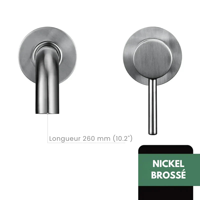 Robinet Lavabo Encastrable robinet encastrable lavabo nickel vue du matériau