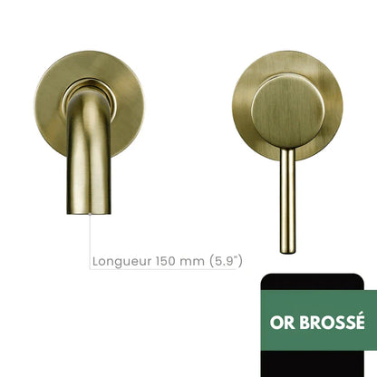 Robinet Lavabo Encastrable robinet encastrable lavabo brosse vue du matériau